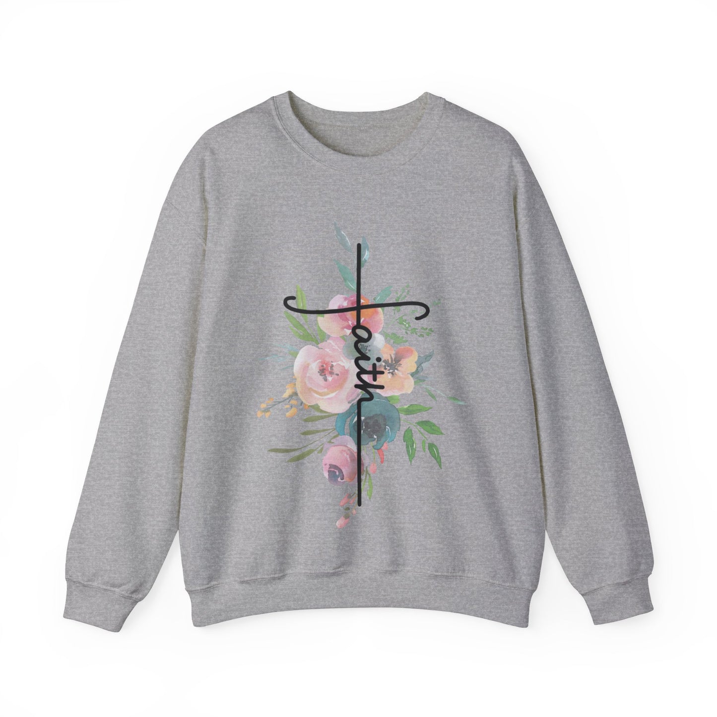 Floral Faith - Crewneck Sweatshirt