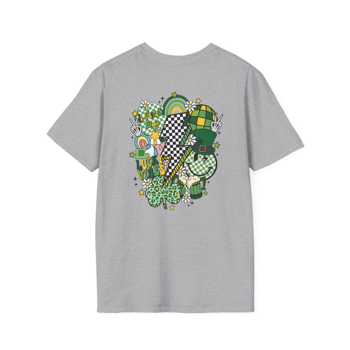 Happy St. Pat Day Retro - Unisex Softstyle T-Shirt