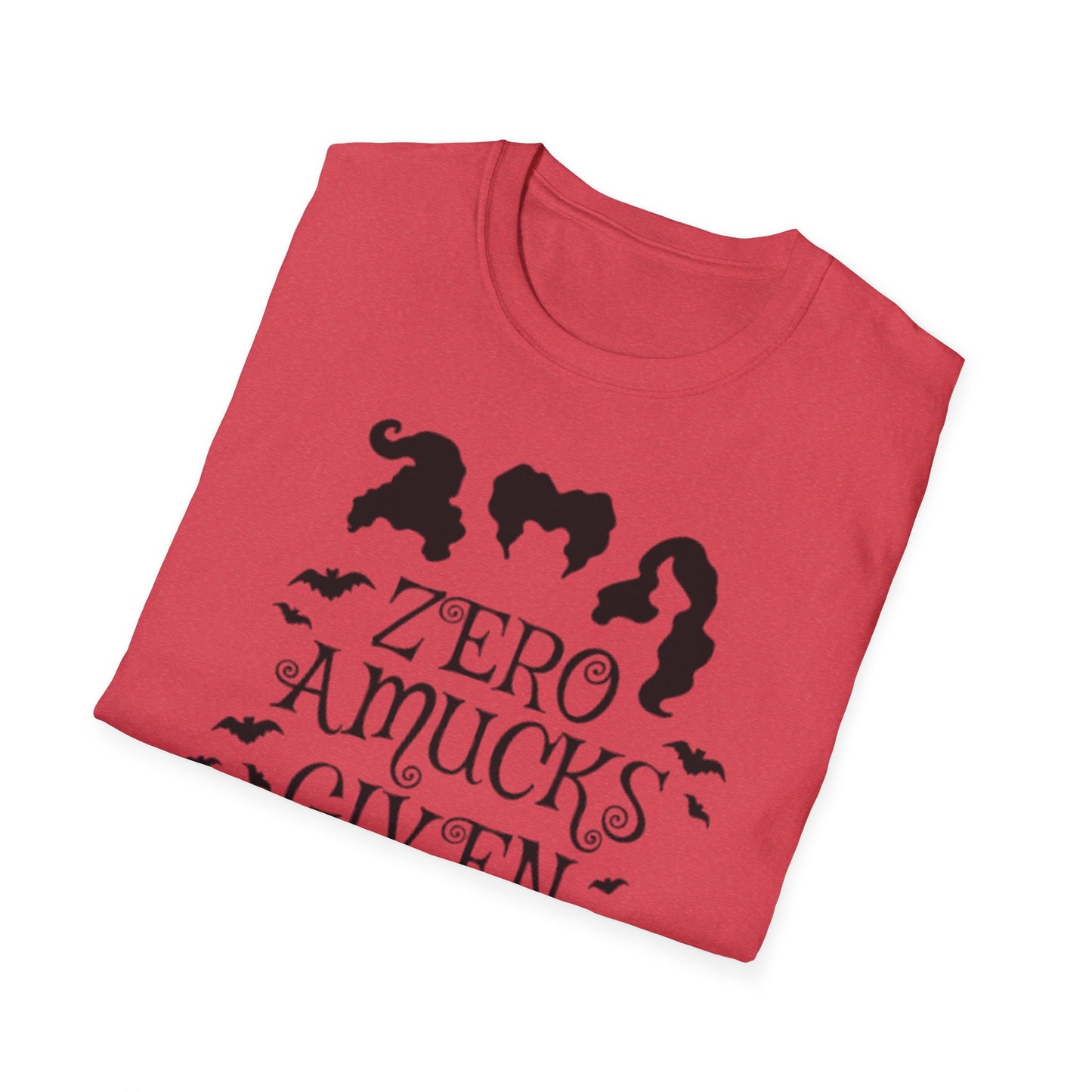 Zero Amucks Given - Unisex Softstyle T-Shirt