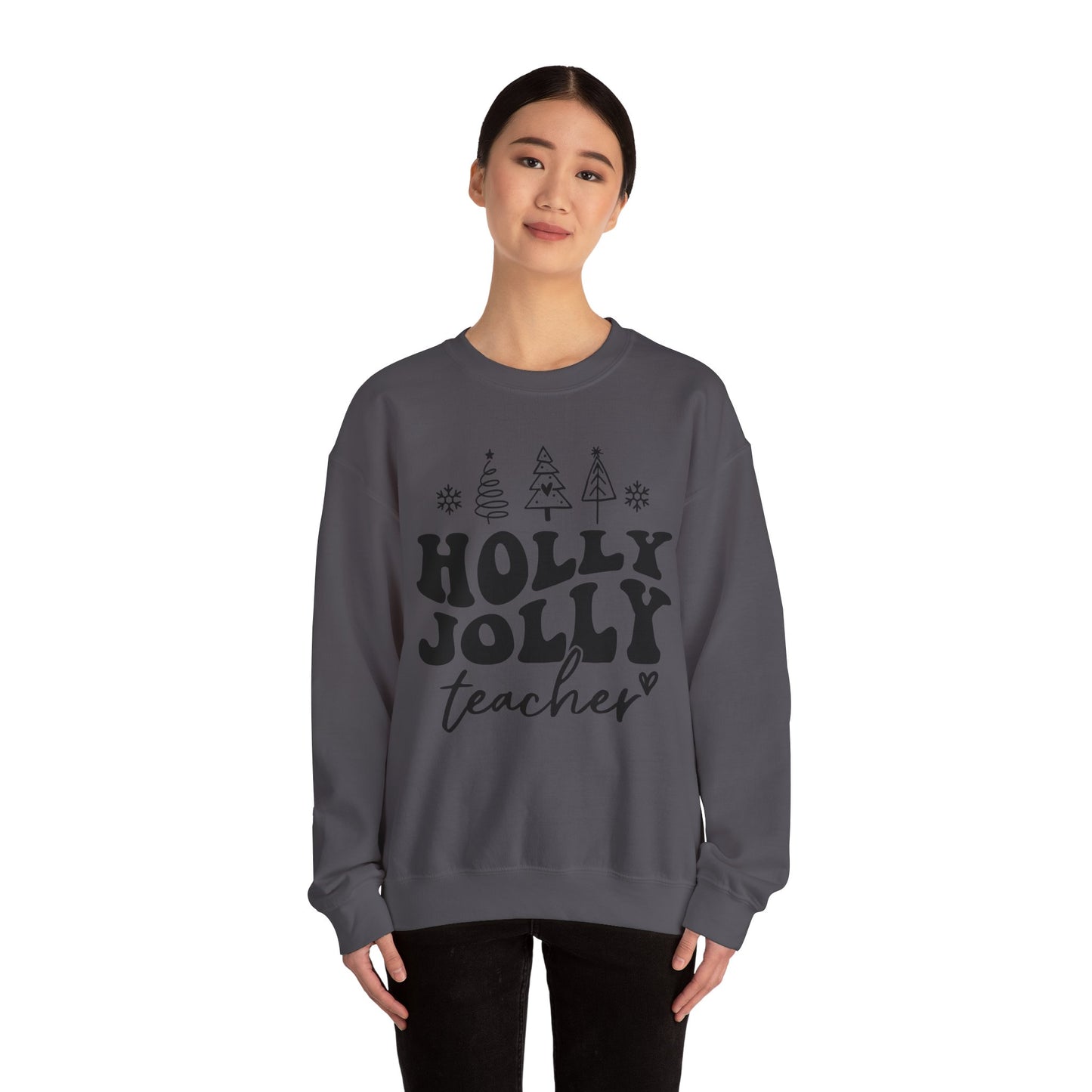Holly Jolly Teacher - Crewneck Sweatshirt