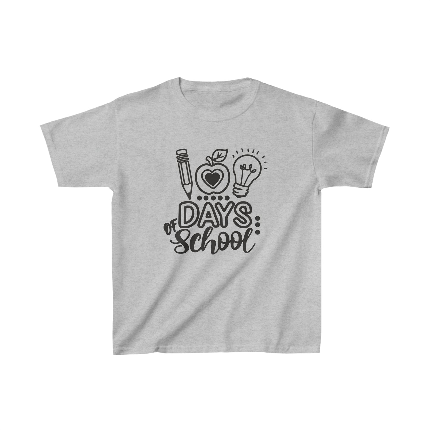 100 Days of School - Kids Heavy Cotton Tee