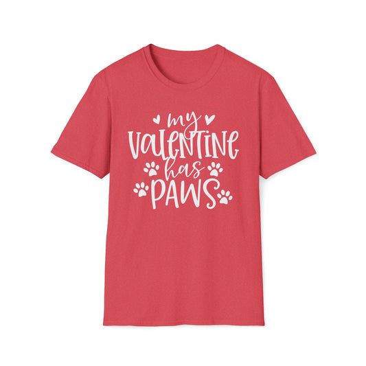 Valentine Paws - Unisex Softstyle T-Shirt