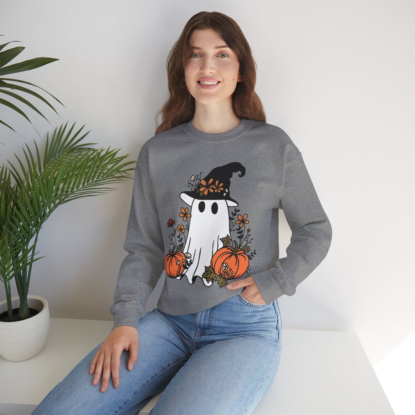 Pumpkin Ghost - Crewneck Sweatshirt