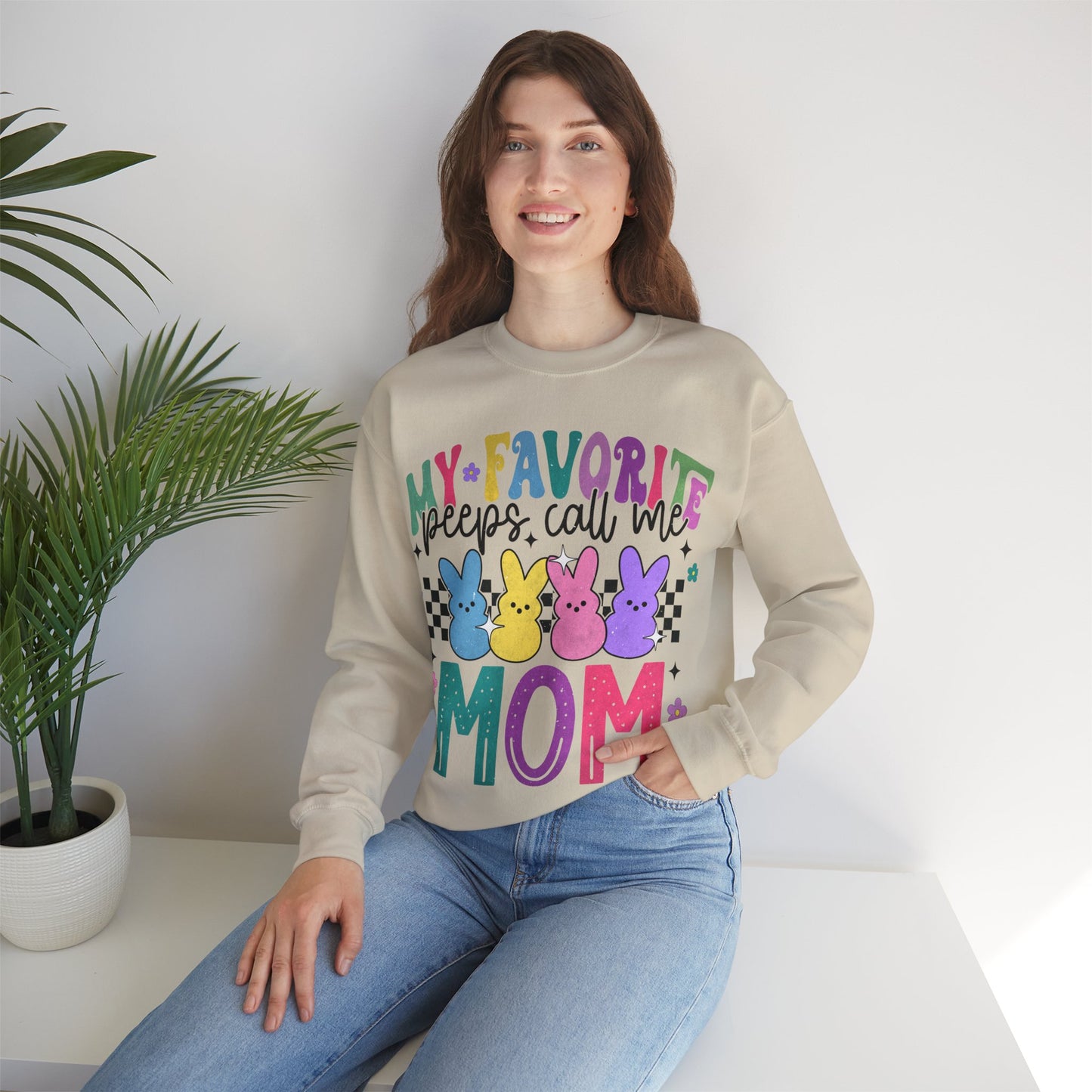 My Favorite Peeps - MOM - Crewneck Sweatshirt