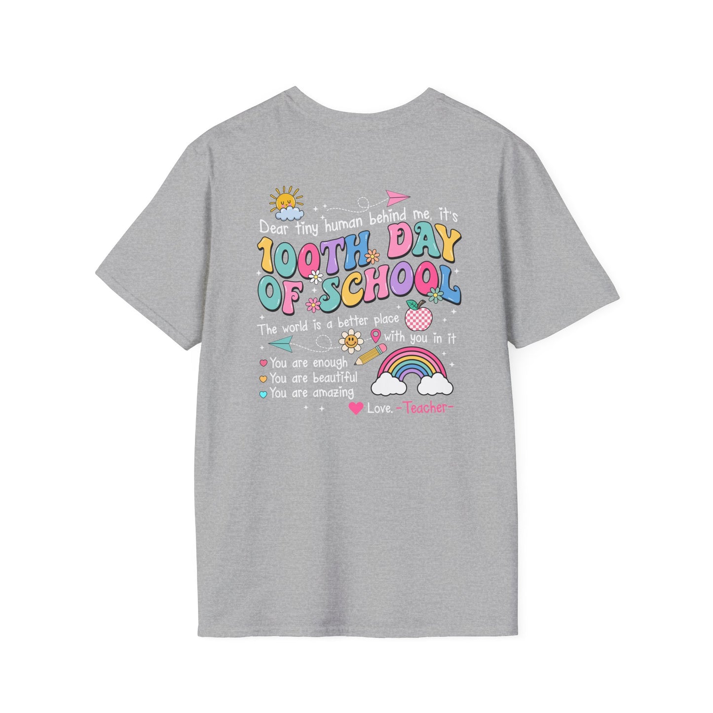 100 Days of Watching My Students Grow - Unisex Softstyle T-Shirt