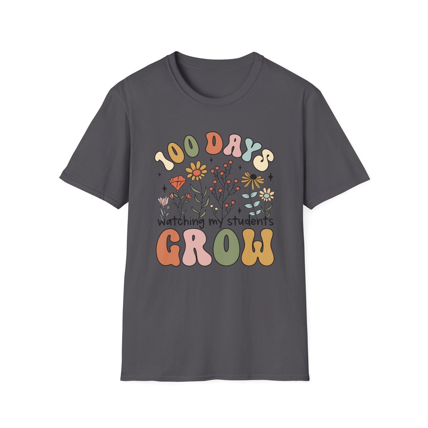 100 Days of Watching My Students Grow - Unisex Softstyle T-Shirt
