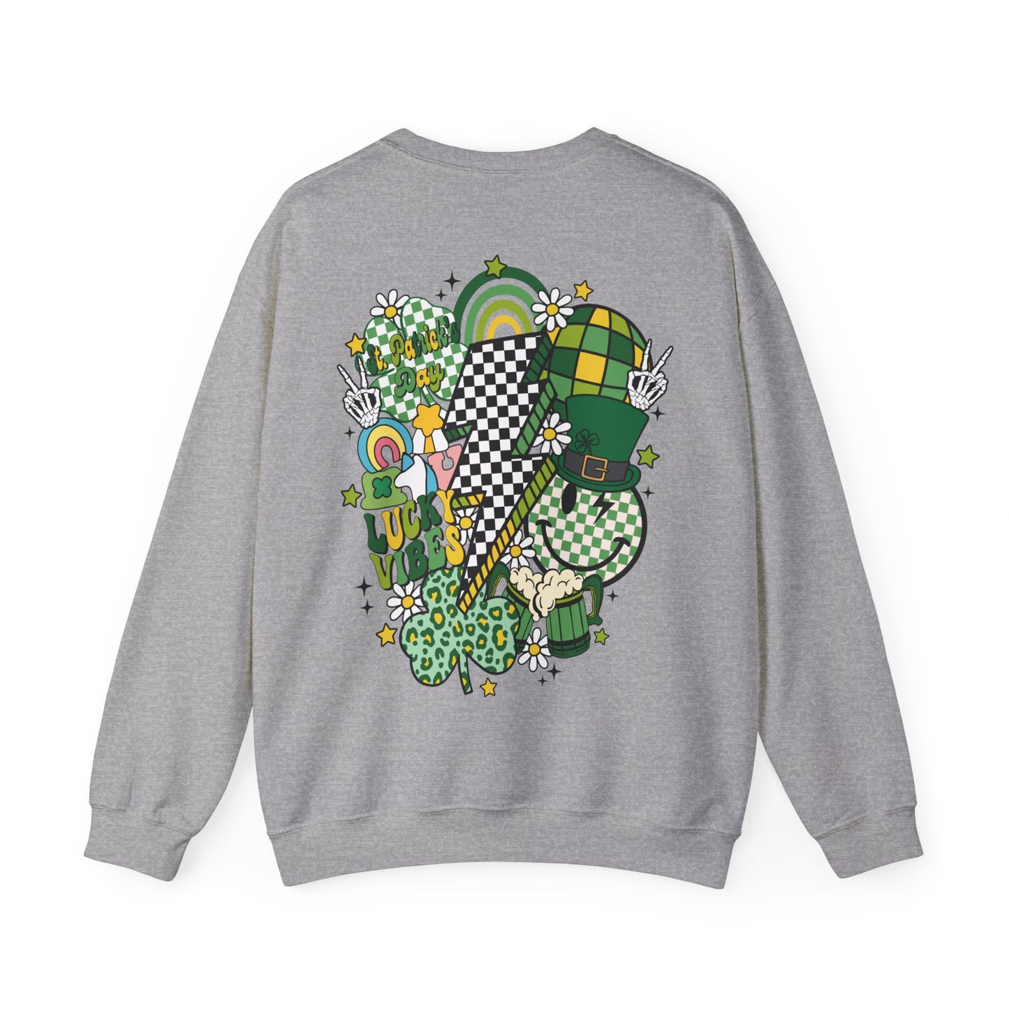 Happy St. Pat Day Retro - Crewneck Sweatshirt