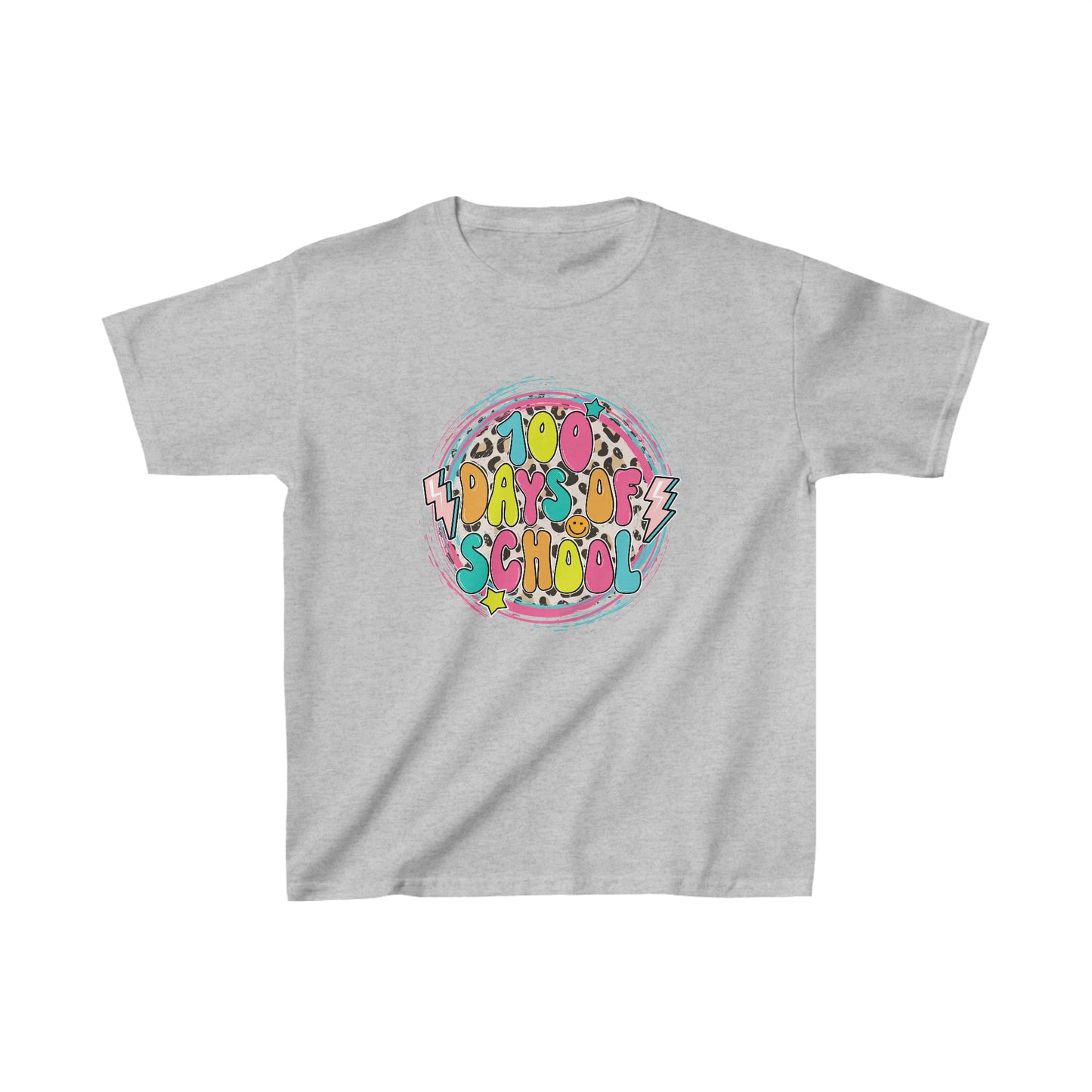 100 Days of School Retro - Kids Heavy Cotton Tee