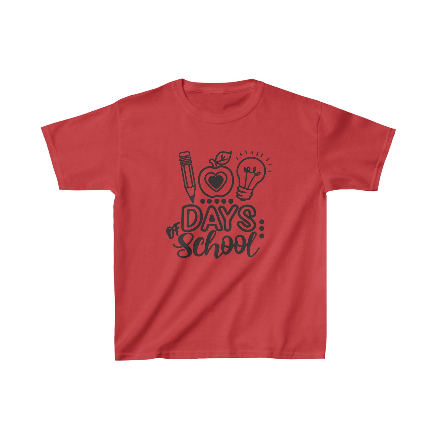 100 Days of School - Kids Heavy Cotton Tee