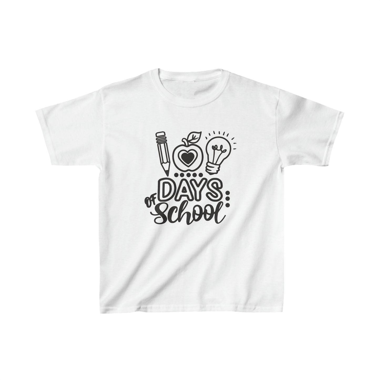 100 Days of School - Kids Heavy Cotton Tee