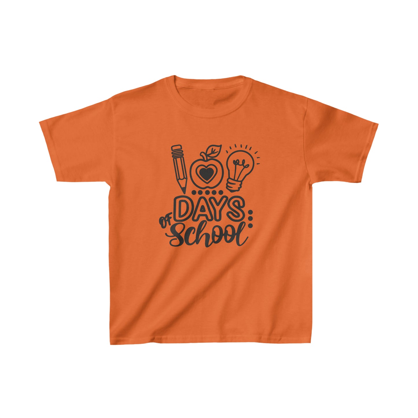 100 Days of School - Kids Heavy Cotton Tee
