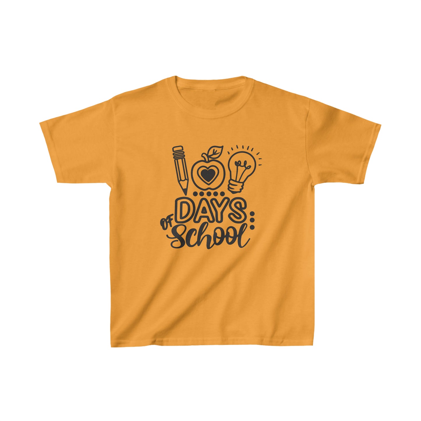 100 Days of School - Kids Heavy Cotton Tee