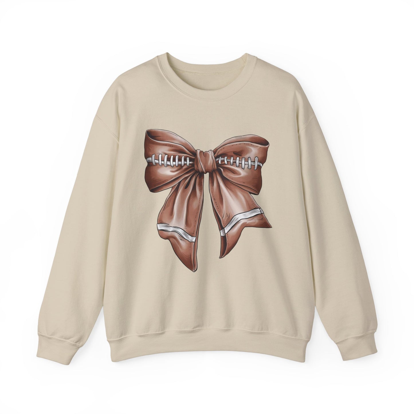 Football Bow - Crewneck Sweatshirt