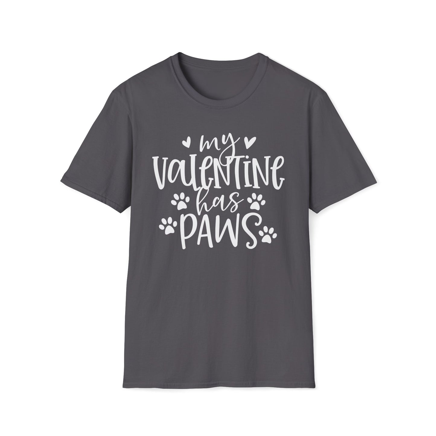 Valentine Paws - Unisex Softstyle T-Shirt