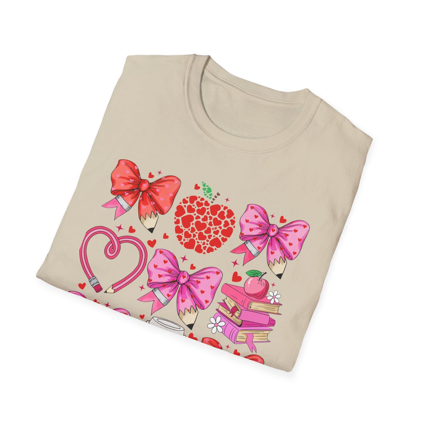 Teacher Hearts - Unisex Softstyle T-Shirt