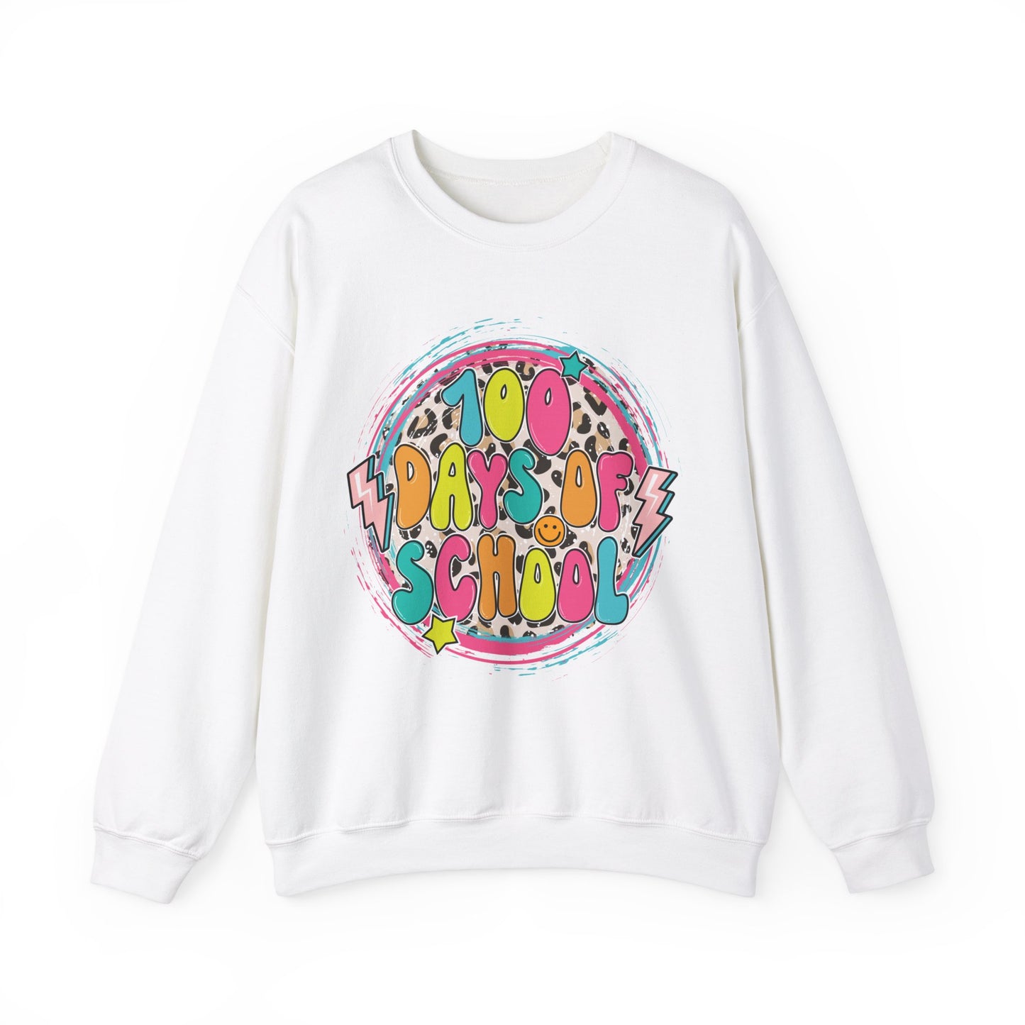 100 Days of School Retro - Crewneck Sweatshirt