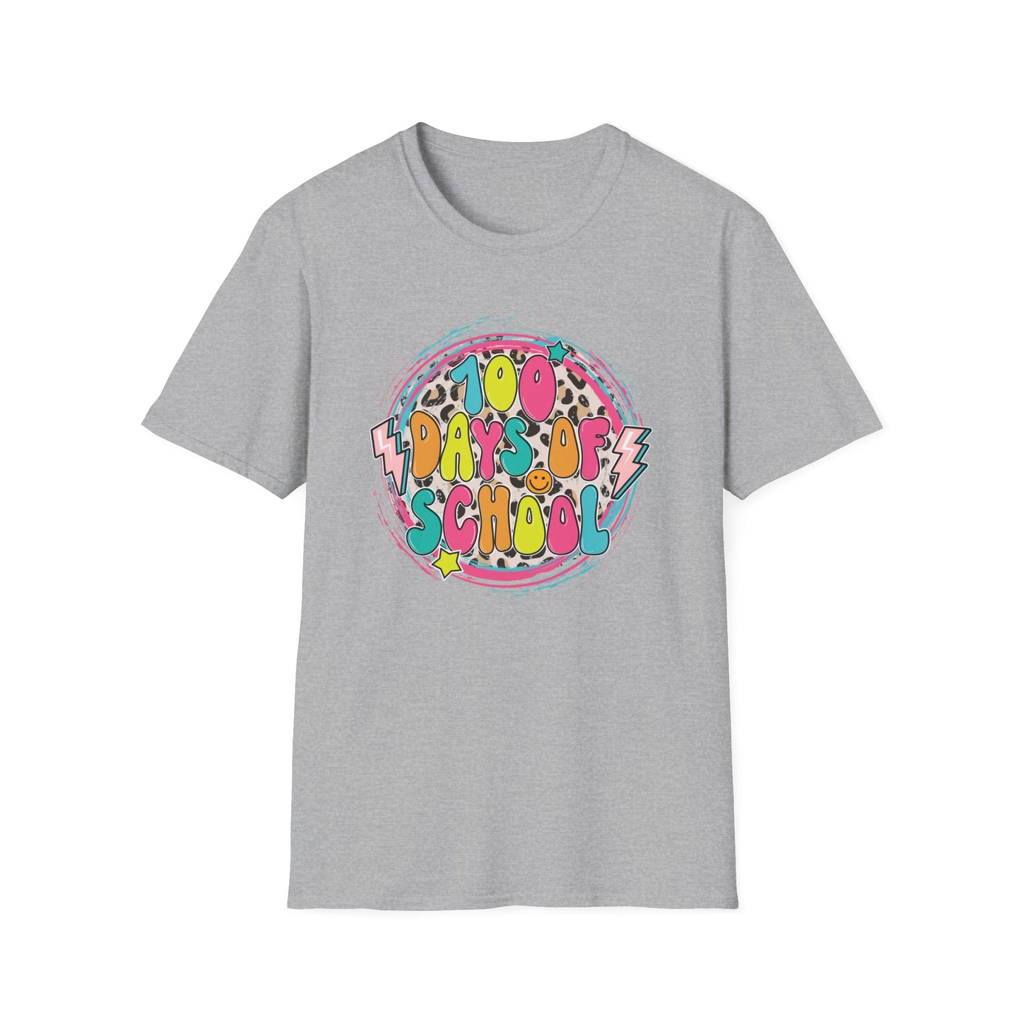100 Days of School Retro - Unisex Softstyle T-Shirt