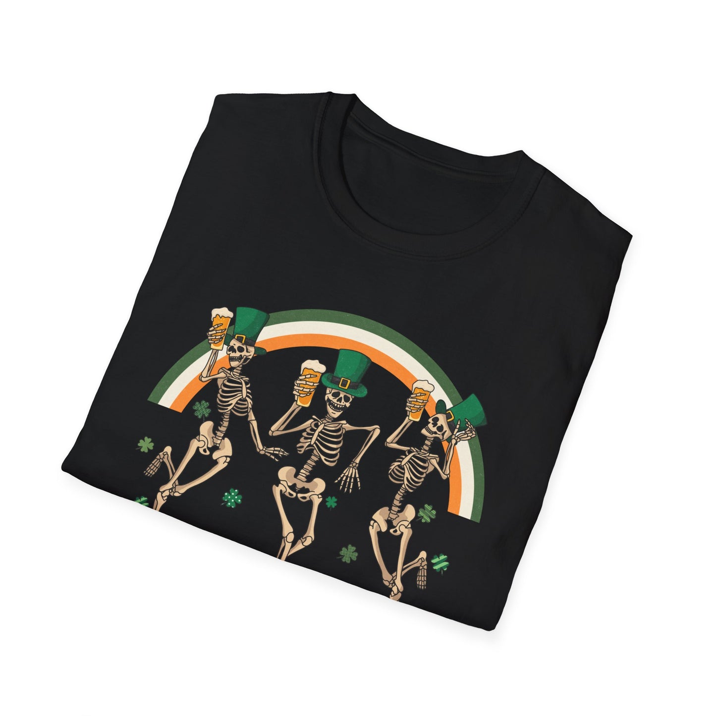 St. Patrick's Day Skeletons - Unisex Softstyle T-Shirt