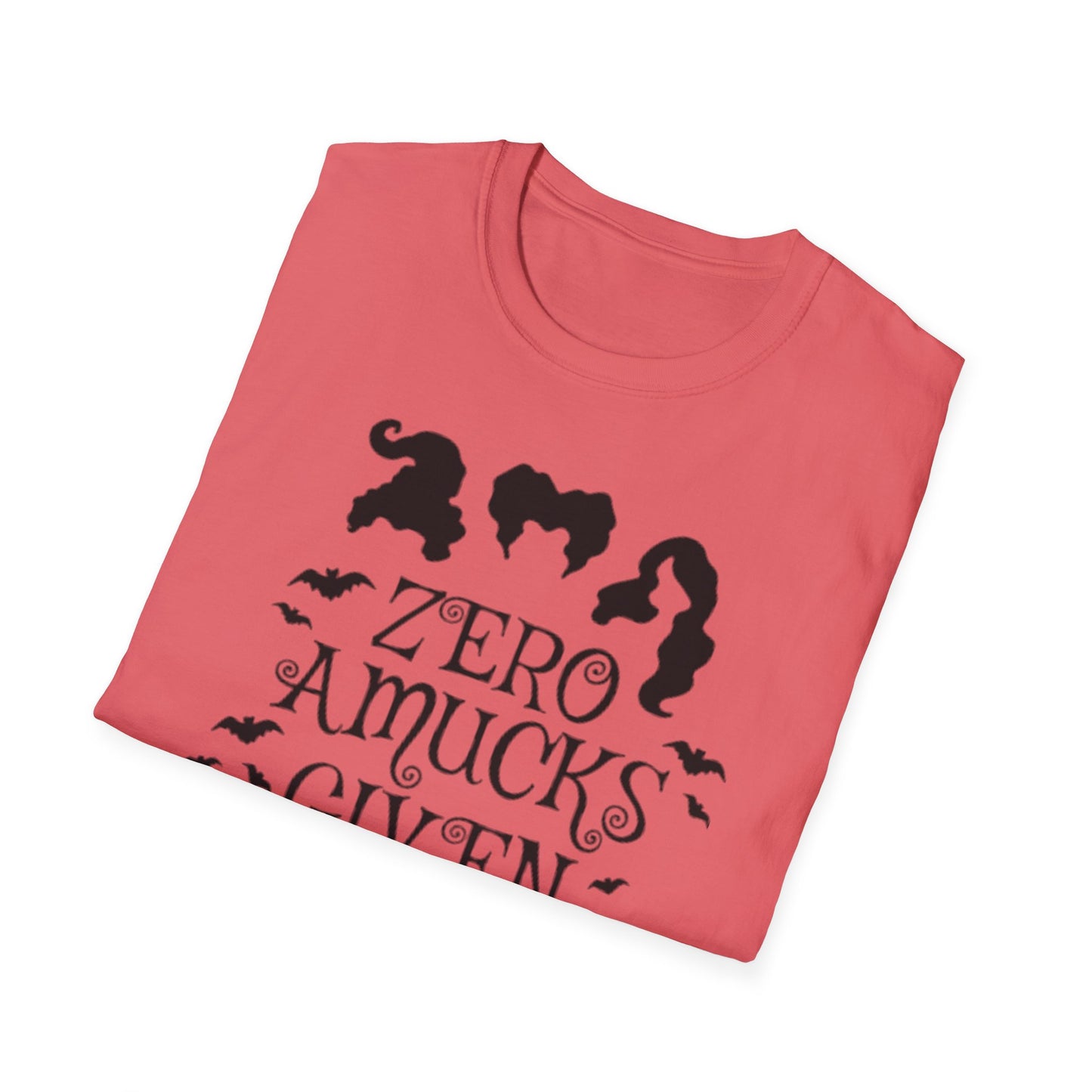 Zero Amucks Given - Unisex Softstyle T-Shirt