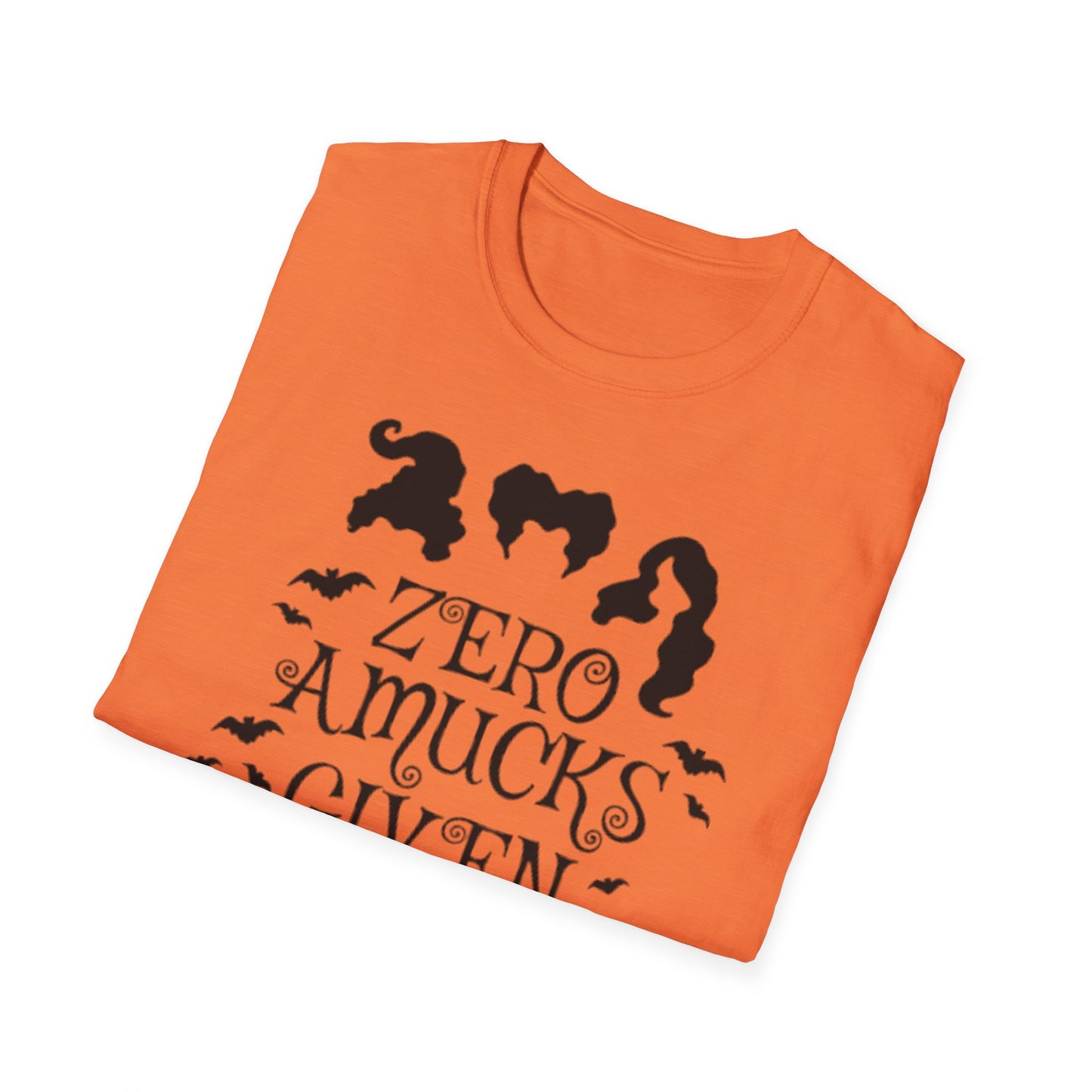 Zero Amucks Given - Unisex Softstyle T-Shirt