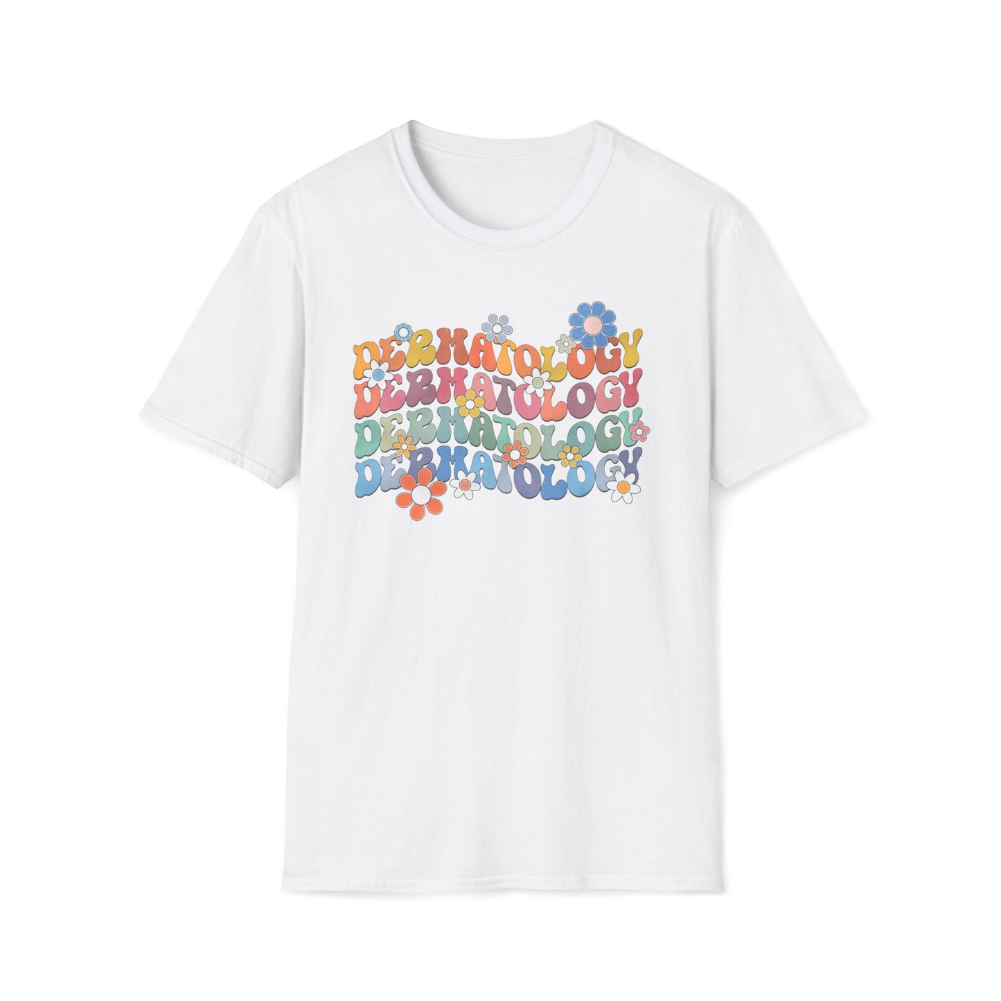 Flower Derm - Unisex Softstyle T-Shirt