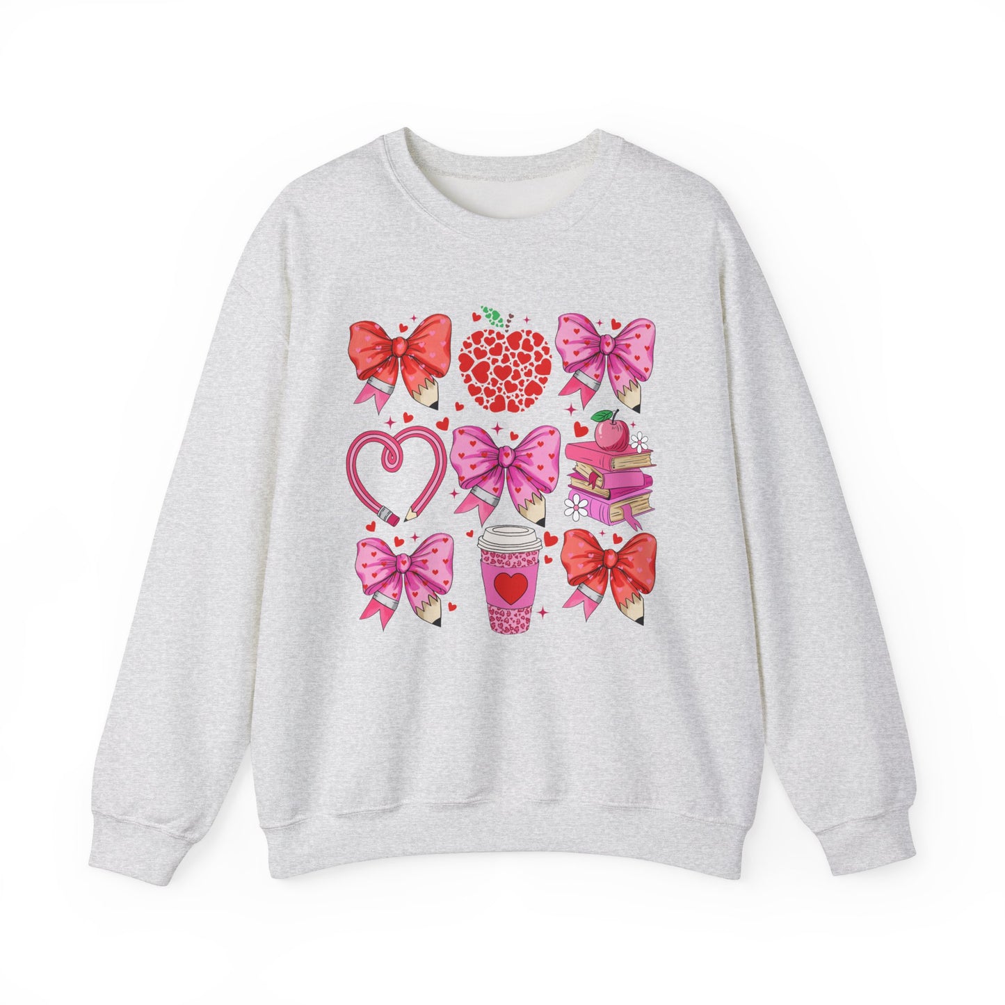 Teacher Hearts - Crewneck Sweatshirt