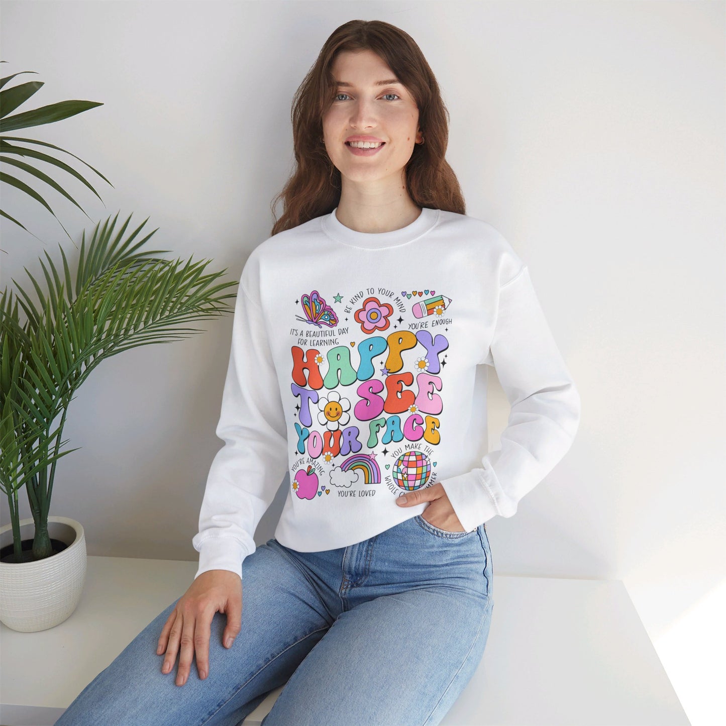 Happy To See Your Face - Crewneck Sweatshirt