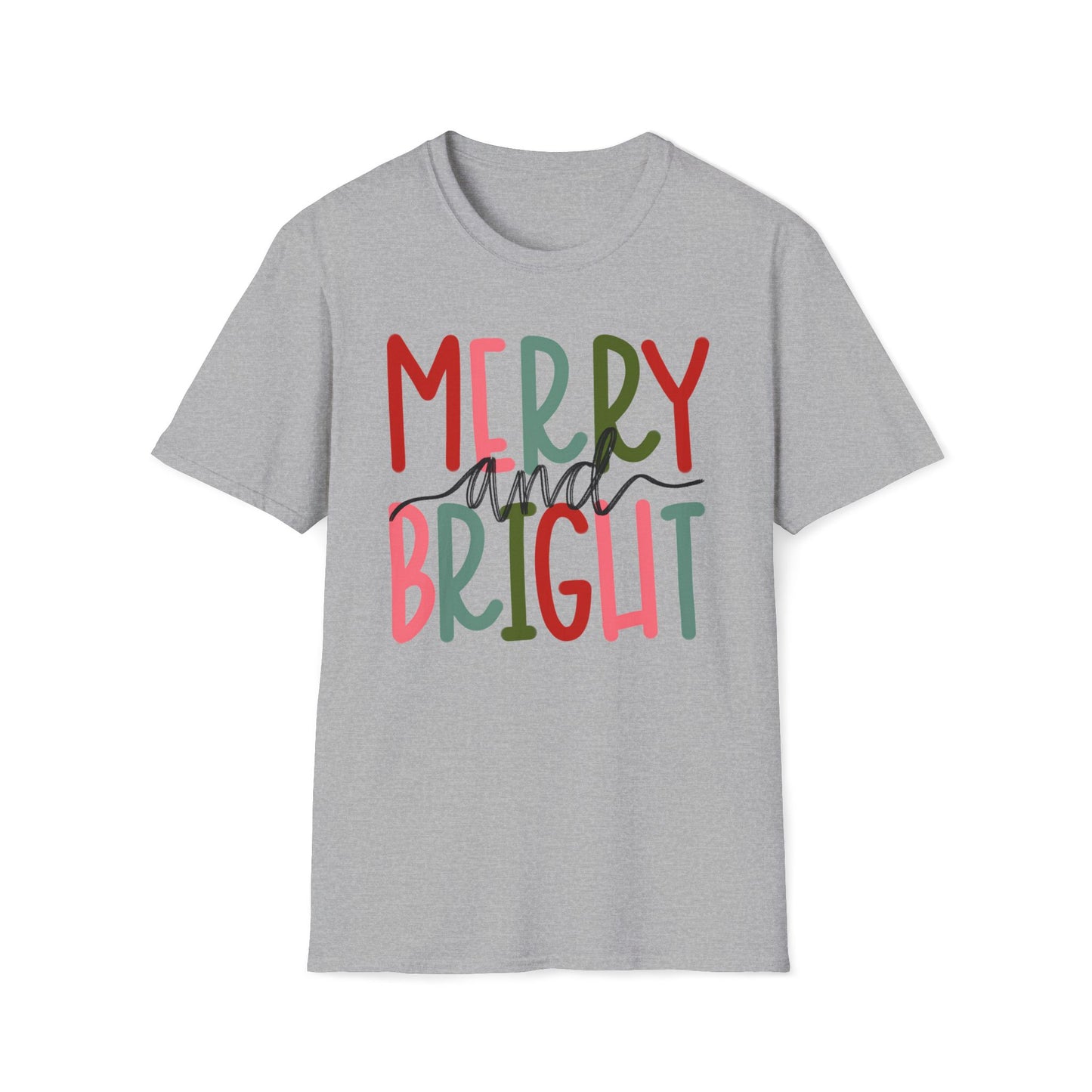 Merry and Bright - Unisex Softstyle T-Shirt
