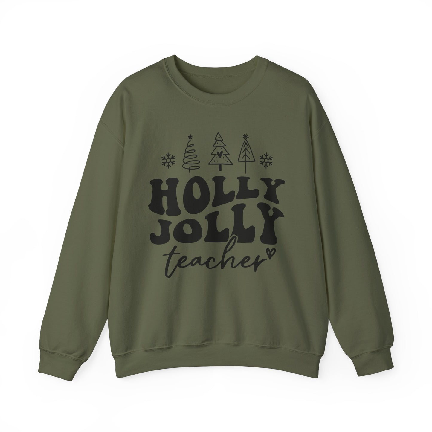 Holly Jolly Teacher - Crewneck Sweatshirt