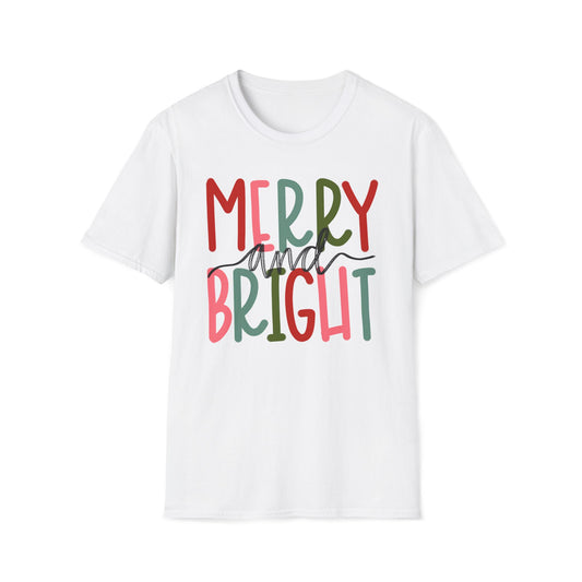 Merry and Bright - Unisex Softstyle T-Shirt